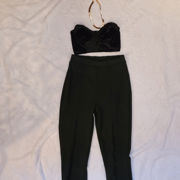 SOLD Urban outfitters velvet burnout corset - Picture 2 of 5